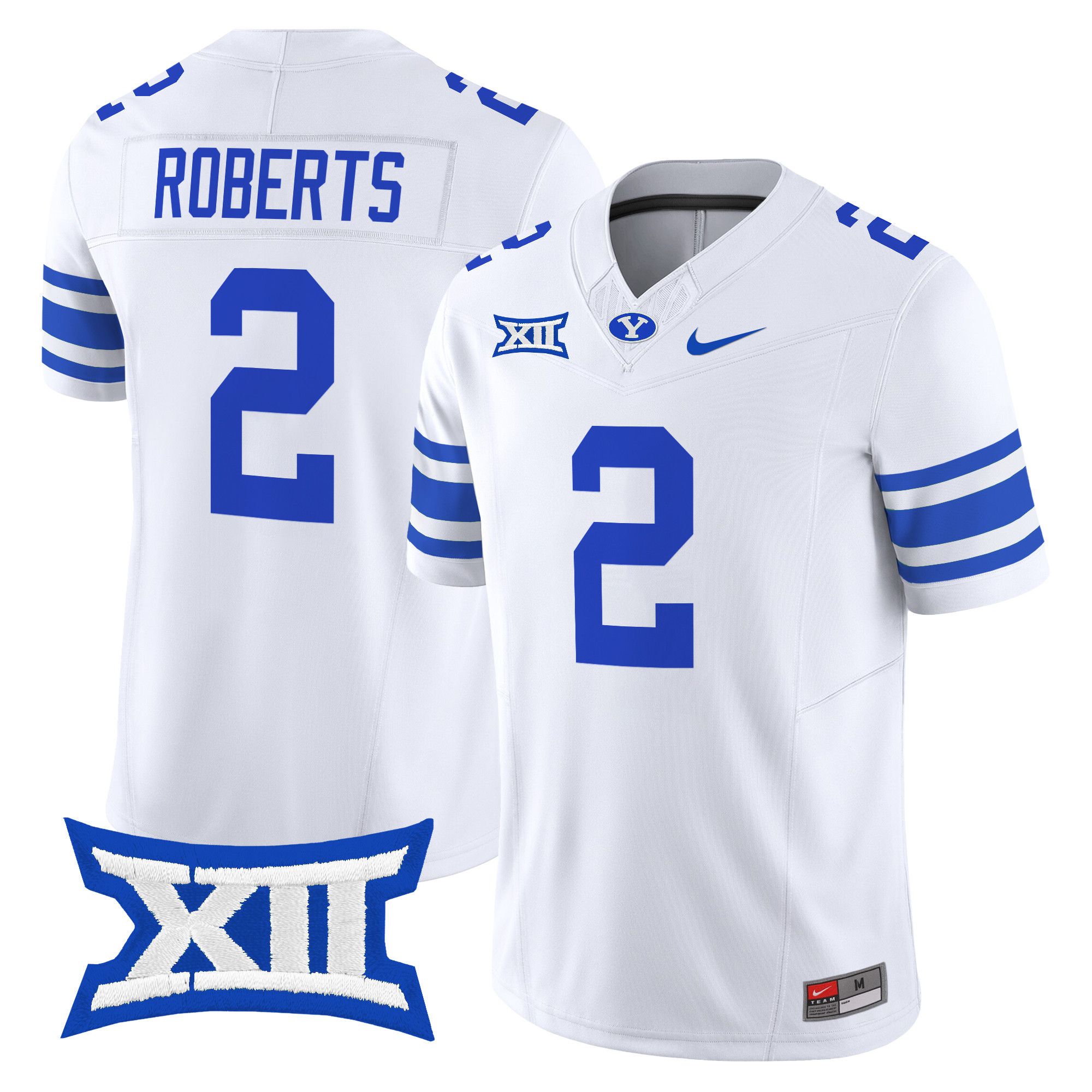 Men BYU Cougars #2 Roberts White Nike 2024 Vapor Limited NCAA Jersey->more ncaa teams->NCAA Jersey